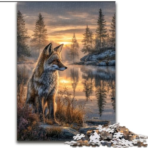 Puzzle 1000 Teile für Jugendliche Fuchs, für und ab 14 Jahren Pädagogisches Lernspielzeug Familienspiele Geburtstagsgeschenk (Größe 50x75cm) von LiJianXXR