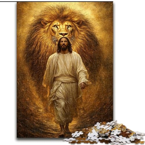 Puzzle 1000 Teile für Jugendliche Jesus, für 14+ Anspruchsvolles Spiel als Geschenk für die ganze Familie und Freunde (Größe 50x75cm) von LiJianXXR