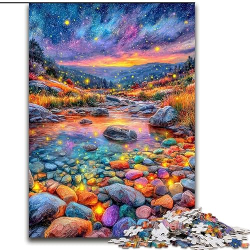 Puzzle 1000 Teile für Teenager, Bunte Kieselsteine, für 14+, anspruchsvolles Spiel als Geschenk für die ganze Familie und Freunde (Größe 50x75cm) von LiJianXXR