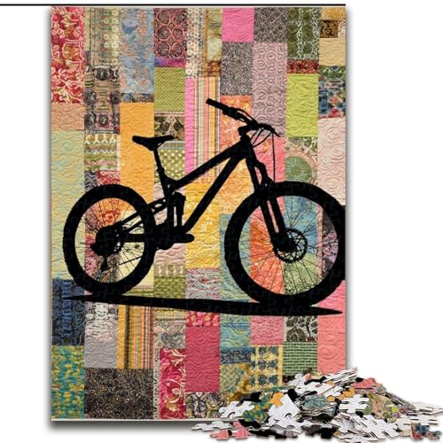 Puzzle 1000 Teile für Teenager, Fahrradkunst, für 14+, anspruchsvolles Spiel als Geschenk für die ganze Familie und Freunde (Größe 26x38cm) von LiJianXXR