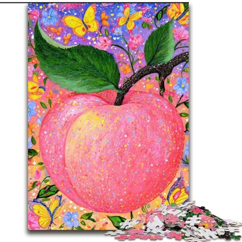 Puzzle 1000 Teile für Teenager, Roter Apfel, für 14+, anspruchsvolles Spiel als Geschenk für die ganze Familie und Freunde (Größe 50x75cm) von LiJianXXR