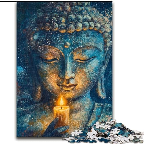 Puzzle 1000 Teile für Teenager Buddha Art, für 14+ Anspruchsvolles Spiel als Geschenk für die ganze Familie und Freunde (Größe 26x38cm) von LiJianXXR