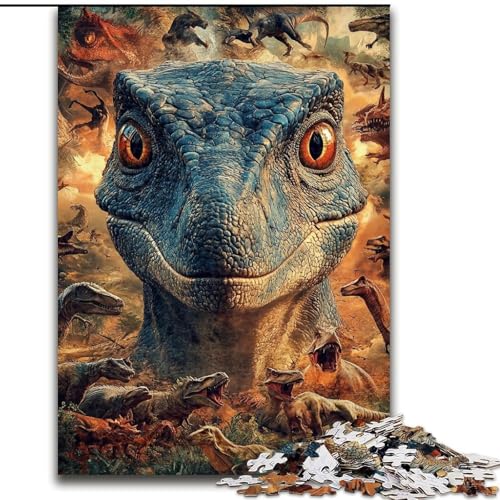 Puzzle 1000 Teile für Teenager Dinosaurier, für 14+ Anspruchsvolles Spiel als Geschenk für die ganze Familie und Freunde (Größe 26x38cm) von LiJianXXR