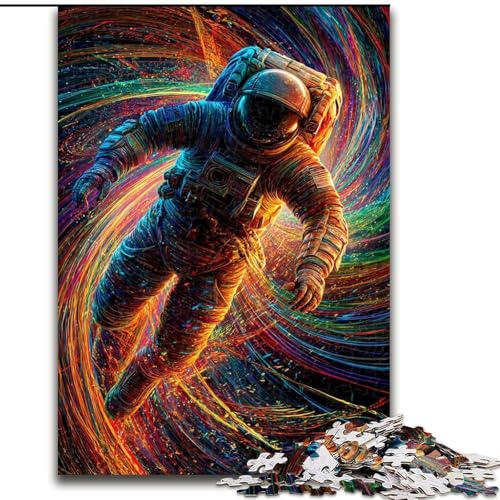 Puzzle 1000 Teile für Teenager Fantasy Astronaut, für 14+ Anspruchsvolles Spiel als Geschenk für die ganze Familie und Freunde (Größe 26x38cm) von LiJianXXR