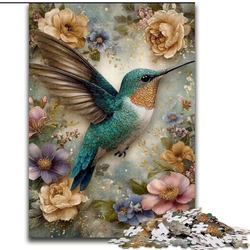 Puzzle 1000 Teile für Teenager Kolibri, für 14+ Anspruchsvolles Spiel als Geschenk für die ganze Familie und Freunde (Größe 50x75cm) von LiJianXXR