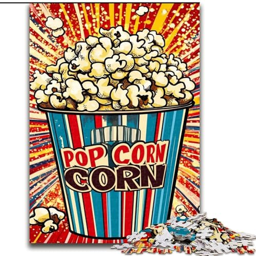 Puzzle 1000 Teile für Teenager Popcorn, für 14+ Anspruchsvolles Spiel als Geschenk für die ganze Familie und Freunde (Größe 26x38cm) von LiJianXXR