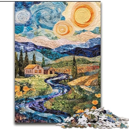 Puzzle 1000 Teile für Teenager Sonnenblume, für 14+ Anspruchsvolles Spiel als Geschenk für die ganze Familie und Freunde (Größe 26x38cm) von LiJianXXR