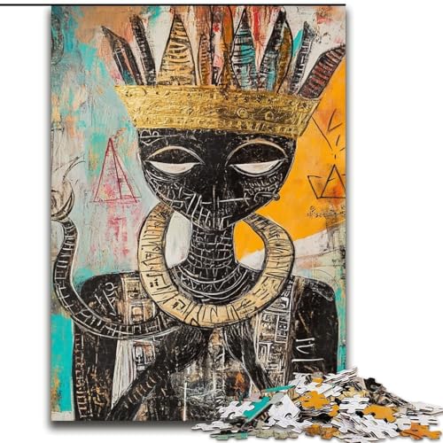 Puzzle 1000 Teile für Teenager im Basquiat-Stil, für und ab 14 Jahren, pädagogisches Lernspielzeug, Familienspiele, Geburtstagsgeschenk (Größe 26x38cm) von LiJianXXR