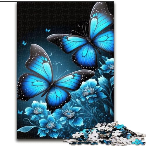 Puzzle für Erwachsene, 1000 Blumen- und Schmetterlingspuzzle aus Karton, perfekt für Familienspaß, Partyspiele, Geburtstagspartygeschenke, 1000 Teile(26x38cm) von LiJianXXR