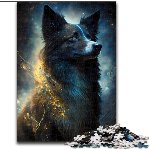 Puzzle für Erwachsene, 1000 Border Collie-Hunde, aus Holz, Kinder ab 14 Jahren, 50x75cm, Lernspielzeug für Teenager, Dekoration für Zuhause und das Büro Puzzle für Erwachsene, 1000 Border Collie-Hunde, aus Holz, Kinder ab 14 Jahren, 50x75cm, Lernspielzeug für Teenager, Dekoration für Zuhause und das Büro von LiJianXXR