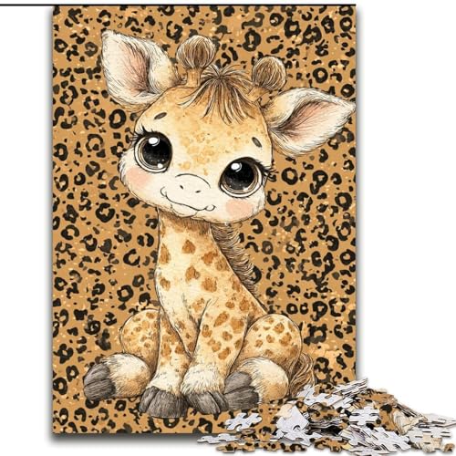 Puzzle für Erwachsene, 1000 Giraffen, Stressabbau, schwierige Herausforderung, Wichtelgeschenke für Kinder ab 14 Jahren (Größe 26x38cm) von LiJianXXR