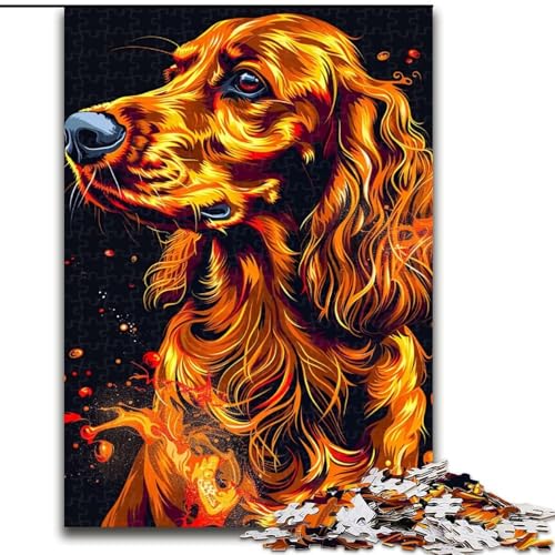 Puzzle für Erwachsene, 1000 Irish Setter-Hundekunst aus Holz, Kinder ab 14 Jahren, 50x75cm, Lernspielzeug für Teenager, Dekoration für Zuhause und das Büro Puzzle für Erwachsene, 1000 Irish Setter-Hundekunst aus Holz, Kinder ab 14 Jahren, 50x75cm, Lernspielzeug für Teenager, Dekoration für Zuhause und das Büro von LiJianXXR