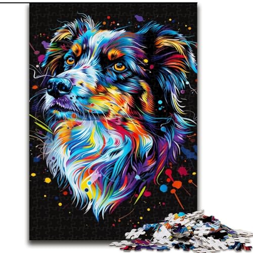 Puzzle für Erwachsene, 1000 Miniatur-Amerikanischer Schäferhund aus Holz, Kinder ab 14 Jahren, 50x75cm, Lernspielzeug für Teenager, Dekoration für Zuhause und das Büro Puzzle für Erwachsene, 1000 Miniatur-Amerikanischer Schäferhund aus Holz, Kinder ab 14 Jahren, 50x75cm, Lernspielzeug für Teenager, Dekoration für Zuhause und das Büro von LiJianXXR