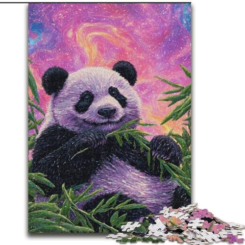 Puzzle für Erwachsene, 1000 Puzzles, Panda im Bambuswald, Elefantenspielzeug, Denkspiel, Geburtstagsgeschenk, Geschenke, Wandkunst für Kinder ab 14 Jahren (Größe 26x38cm) von LiJianXXR