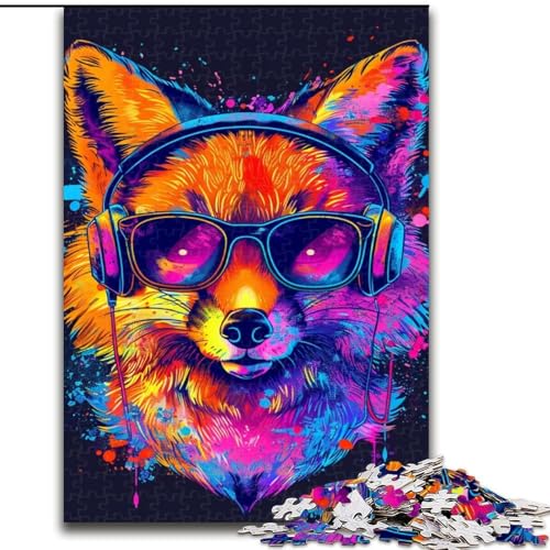 Puzzle für Erwachsene, 1000 Stück, Fuchs mit Sonnenbrille, aus Holz, Kinder ab 14 Jahren, 50x75cm, Lernspielzeug für Teenager, Dekoration für Zuhause und das Büro Puzzle für Erwachsene, 1000 Stück, Fuchs mit Sonnenbrille, aus Holz, Kinder ab 14 Jahren, 50x75cm, Lernspielzeug für Teenager, Dekoration für Zuhause und das Büro von LiJianXXR