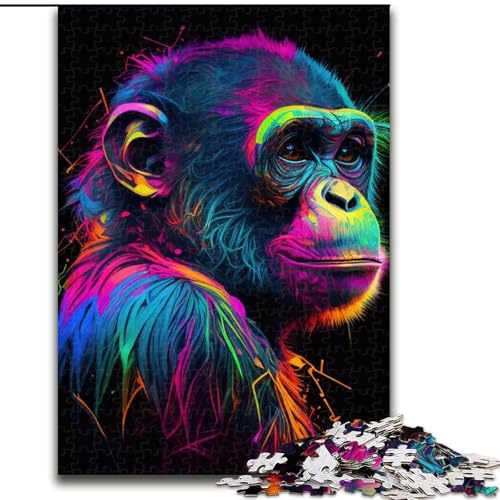 Puzzle für Erwachsene, 1000 Teile, Affen-Tier-Pop-Art, aus Holz, für Teenager ab 14 Jahren, Heimdekoration, 50x75cm, Kunstwerk-Dekor, Intelligenzspielzeug für Familien-Indoor-Spiele Puzzle für Erwachsene, 1000 Teile, Affen-Tier-Pop-Art, aus Holz, für Teenager ab 14 Jahren, Heimdekoration, 50x75cm, Kunstwerk-Dekor, Intelligenzspielzeug für Familien-Indoor-Spiele von LiJianXXR