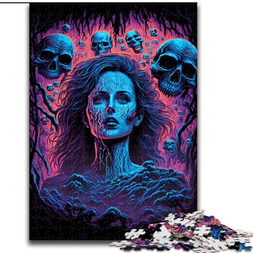 Puzzle für Erwachsene, 1000 Teile, Angst vor dem Unbekannten, Puzzle aus Karton, DIY-Geschenk zur Heimdekoration, Denksportaufgabe für Erwachsene, 1000 Teile(26x38cm) von LiJianXXR