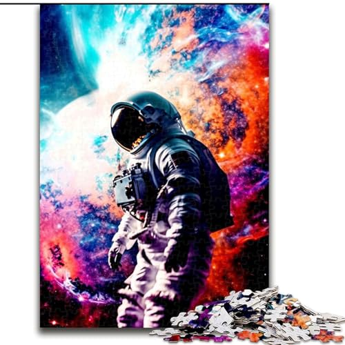 Puzzle für Erwachsene, 1000 Teile, Astronaut, aus Holz, Kinder ab 14 Jahren, 50x75cm, Familienspaß, Gehirntraining, Teenager von LiJianXXR