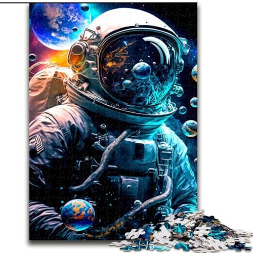 Puzzle für Erwachsene, 1000 Teile, Astronaut, aus Holz, Kinder ab 14 Jahren, 50x75cm, Geburtstagsparty für Männer und Frauen von LiJianXXR