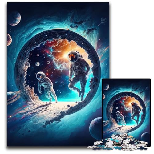 Puzzle für Erwachsene, 1000 Teile, Astronauten-Puzzle für Erwachsene, für Teenager und Familienspaß – DIY-Denkspiel, Geschenk, 26x38cm/10,23x14,96 Zoll Puzzle für Erwachsene, 1000 Teile, Astronauten-Puzzle für Erwachsene, für Teenager und Familienspaß – DIY-Denkspiel, Geschenk, 26x38cm/10,23x14,96 Zoll von LiJianXXR