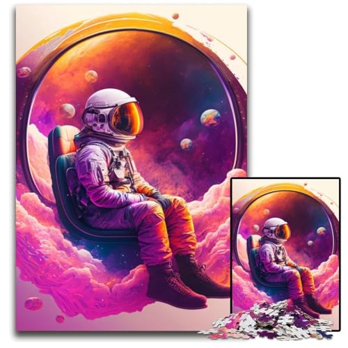 Puzzle für Erwachsene, 1000 Teile, Astronauten-Unmögliches Puzzle für Erwachsene, perfekt für Halloween, Weihnachten, Geburtstagsgeschenk, 50x75cm/19,68x29,52 Zoll Puzzle für Erwachsene, 1000 Teile, Astronauten-Unmögliches Puzzle für Erwachsene, perfekt für Halloween, Weihnachten, Geburtstagsgeschenk, 50x75cm/19,68x29,52 Zoll von LiJianXXR