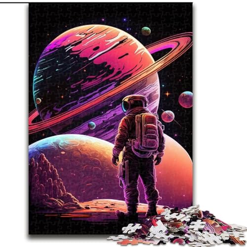 Puzzle für Erwachsene, 1000 Teile, Astronautenplanet, aus Holz, Kinder ab 14 Jahren, 50x75cm, Geburtstagsparty für Männer und Frauen von LiJianXXR