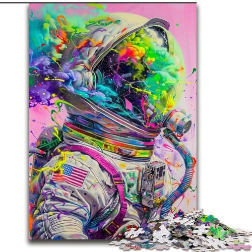 Puzzle für Erwachsene, 1000 Teile, Astronautentraum, für Kinder ab 14 Jahren, Lernspiel, Herausforderung, Spielzeug, Geschenk zum Geburtstag (Größe 26x38cm) von LiJianXXR