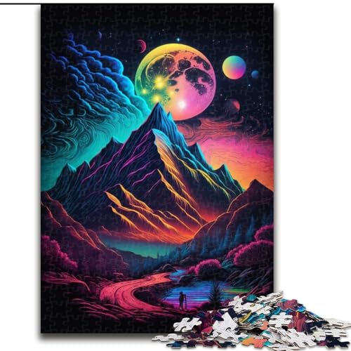 Puzzle für Erwachsene, 1000 Teile, Berglandschaft, aus Holz, ideal für Familienspaß, Entspannung, 50x75cm, pädagogisches und unterhaltsames Indoor-Spiel für die Inneneinrichtung Puzzle für Erwachsene, 1000 Teile, Berglandschaft, aus Holz, ideal für Familienspaß, Entspannung, 50x75cm, pädagogisches und unterhaltsames Indoor-Spiel für die Inneneinrichtung von LiJianXXR