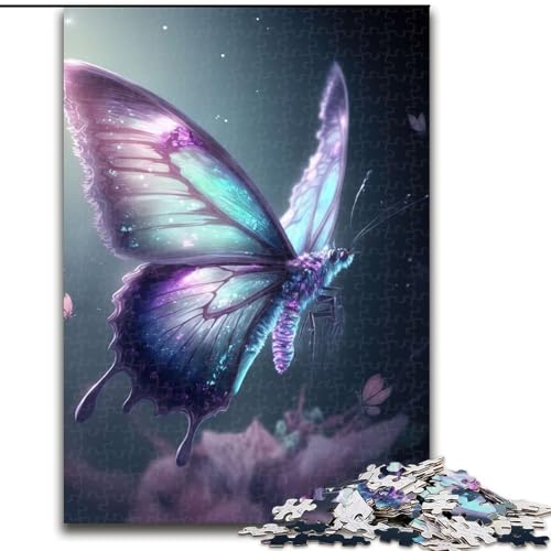 Puzzle für Erwachsene, 1000 Teile, Blaue Schmetterlinge, aus Holz, ideal für Familienspaß, Entspannung, 50x75cm, pädagogisches und unterhaltsames Indoor-Spiel zur Heimdekoration Puzzle für Erwachsene, 1000 Teile, Blaue Schmetterlinge, aus Holz, ideal für Familienspaß, Entspannung, 50x75cm, pädagogisches und unterhaltsames Indoor-Spiel zur Heimdekoration von LiJianXXR