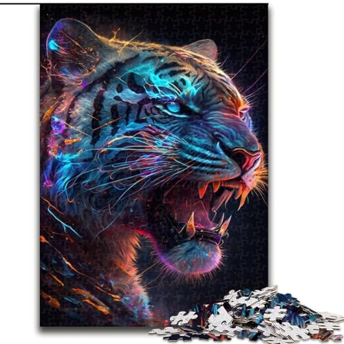 Puzzle für Erwachsene, 1000 Teile, Blitztiger, aus Holz, Kinder ab 14 Jahren, 50x75cm, Familienspaß, Gehirntraining, Teenager von LiJianXXR