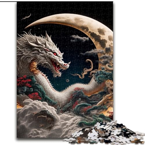 Puzzle für Erwachsene, 1000 Teile, Brave Dragon, aus Holz, Kinder ab 14 Jahren, 50x75cm, Lernspielzeug für Teenager, Dekoration für Zuhause und das Büro von LiJianXXR