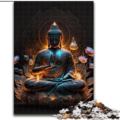 Puzzle für Erwachsene, 1000 Teile, Buddha, aus Holz, ideal für Familienspaß, Entspannung, 50x75cm, pädagogisches und unterhaltsames Indoor-Spiel zur Heimdekoration Puzzle für Erwachsene, 1000 Teile, Buddha, aus Holz, ideal für Familienspaß, Entspannung, 50x75cm, pädagogisches und unterhaltsames Indoor-Spiel zur Heimdekoration von LiJianXXR