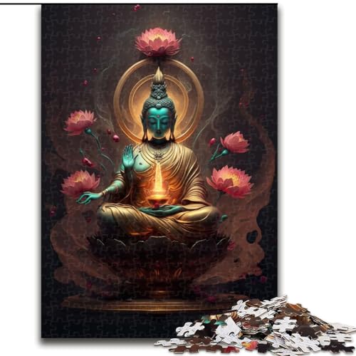 Puzzle für Erwachsene, 1000 Teile, Buddha, aus Holz, lustige Aktivitäten für zu Hause, Geburtstagsgeschenk, Reisegeschenke, 50x75cm, Geburtstagsfeier für Männer und Frauen Puzzle für Erwachsene, 1000 Teile, Buddha, aus Holz, lustige Aktivitäten für zu Hause, Geburtstagsgeschenk, Reisegeschenke, 50x75cm, Geburtstagsfeier für Männer und Frauen von LiJianXXR