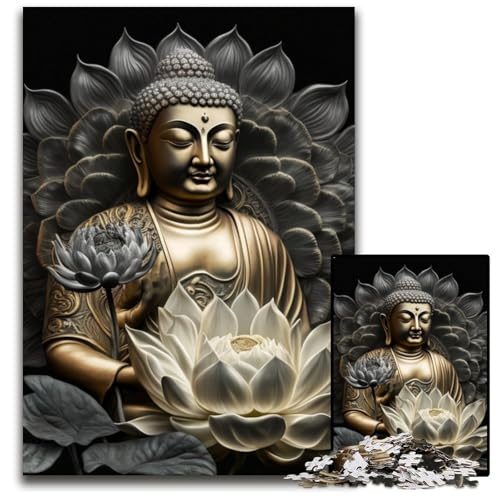 Puzzle für Erwachsene, 1000 Teile, Buddha-Puzzles für Erwachsene, für Teenager und Familienspaß – DIY-Denkspiel, Geschenk, 50x75cm/19,68x29,52 Zoll von LiJianXXR
