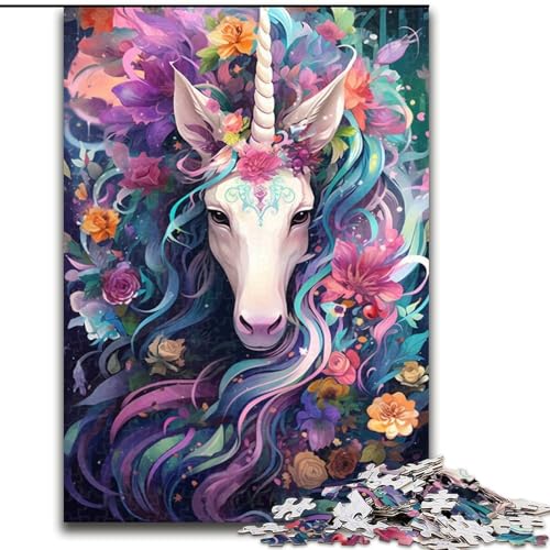 Puzzle für Erwachsene, 1000 Teile, Bunte Einhörner, aus Holz, ideal für Familienspaß, Entspannung, 50x75cm, pädagogisches und unterhaltsames Indoor-Spiel zur Heimdekoration Puzzle für Erwachsene, 1000 Teile, Bunte Einhörner, aus Holz, ideal für Familienspaß, Entspannung, 50x75cm, pädagogisches und unterhaltsames Indoor-Spiel zur Heimdekoration von LiJianXXR