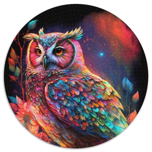 Puzzle für Erwachsene, 1000 Teile, Bunte Eule, runde Puzzles, 1000 Teile für Erwachsene, anspruchsvolles Denkspiel, Familienaktivität, Heimdekoration, 67,5 x 67,5 cm Puzzle für Erwachsene, 1000 Teile, Bunte Eule, runde Puzzles, 1000 Teile für Erwachsene, anspruchsvolles Denkspiel, Familienaktivität, Heimdekoration, 67,5 x 67,5 cm von LiJianXXR