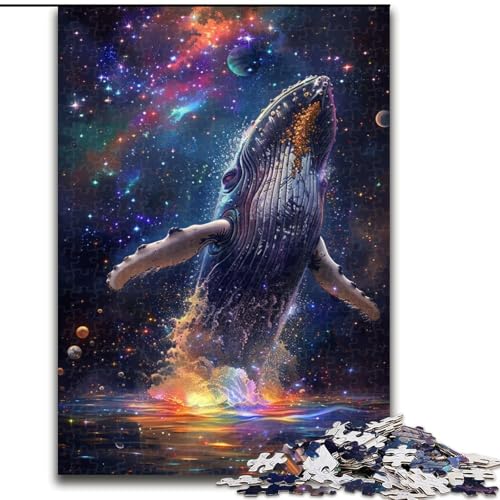 Puzzle für Erwachsene, 1000 Teile, Bunte Wale, aus Holz, für Teenager ab 14 Jahren, Heimdekoration, 50x75cm, Kunstwerk-Dekor, Intelligenzspielzeug für Familien-Indoor-Spiele Puzzle für Erwachsene, 1000 Teile, Bunte Wale, aus Holz, für Teenager ab 14 Jahren, Heimdekoration, 50x75cm, Kunstwerk-Dekor, Intelligenzspielzeug für Familien-Indoor-Spiele von LiJianXXR