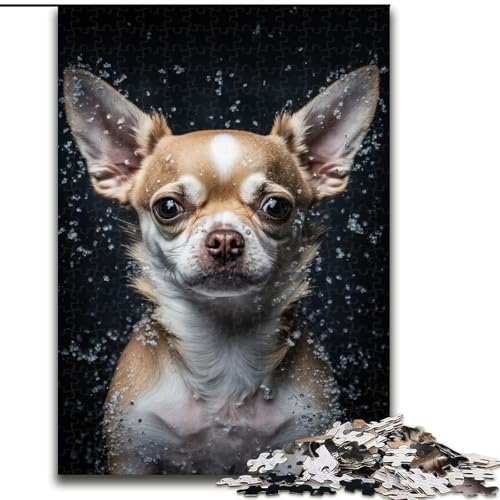Puzzle für Erwachsene, 1000 Teile, Chihuahua, aus Holz, Kinder ab 14 Jahren, 50x75cm, Familienspaß, Gehirntraining, Teenager von LiJianXXR