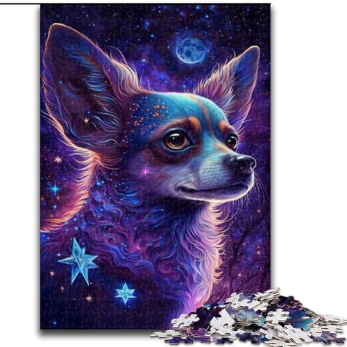 Puzzle für Erwachsene, 1000 Teile, Chihuahua, aus Holz, Kinder ab 14 Jahren, 50x75cm, Geburtstagsparty für Männer und Frauen von LiJianXXR