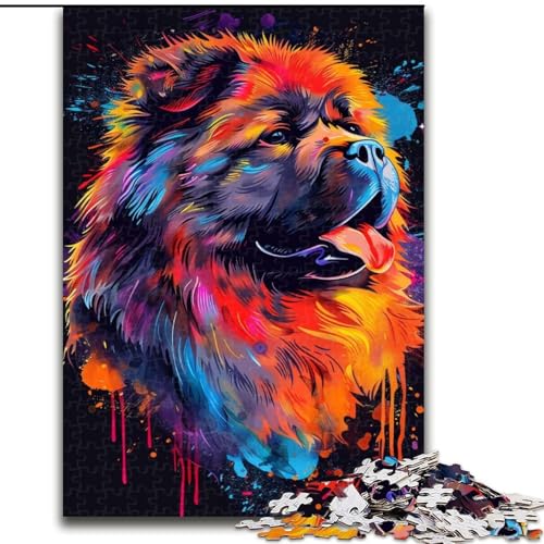 Puzzle für Erwachsene, 1000 Teile, Chow-Chow-Hundekunst, aus Holz, für Teenager ab 14 Jahren, Heimdekoration, 50x75cm, Kunstwerk-Dekor, Intelligenzspielzeug für Familien-Indoor-Spiele Puzzle für Erwachsene, 1000 Teile, Chow-Chow-Hundekunst, aus Holz, für Teenager ab 14 Jahren, Heimdekoration, 50x75cm, Kunstwerk-Dekor, Intelligenzspielzeug für Familien-Indoor-Spiele von LiJianXXR