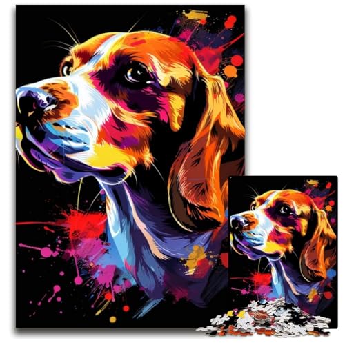 Puzzle für Erwachsene, 1000 Teile, Cocker Spaniel-Puzzles für Erwachsene, für Teenager und Familienspaß – DIY-Denkspiel, Geschenk, 50x75cm/19,68x29,52 Zoll von LiJianXXR