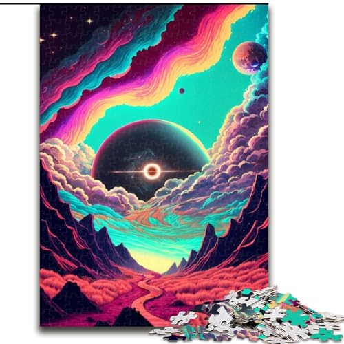 Puzzle für Erwachsene, 1000 Teile, Der Weg zum Universum, Puzzle aus Holz, Geschenk für Männer und Frauen, Alltag und besondere Anlässe, 1000 Teile(50x75cm) von LiJianXXR