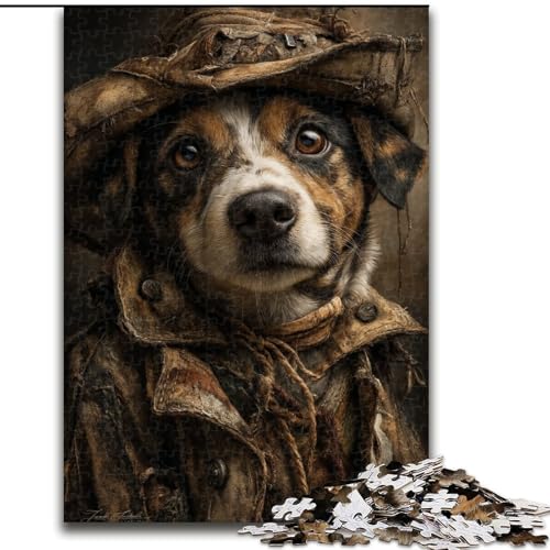 Puzzle für Erwachsene, 1000 Teile, Detektivhund, für Kinder ab 14 Jahren, Lernspiel, Herausforderung, Spielzeug, Geschenk zum Geburtstag (Größe 50x75cm) von LiJianXXR
