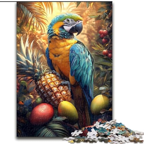 Puzzle für Erwachsene, 1000 Teile, Dschungelpapagei, für Kinder ab 14 Jahren, Lernspiel, Herausforderung, Spielzeug, Geschenk zum Geburtstag (Größe 50x75cm) von LiJianXXR
