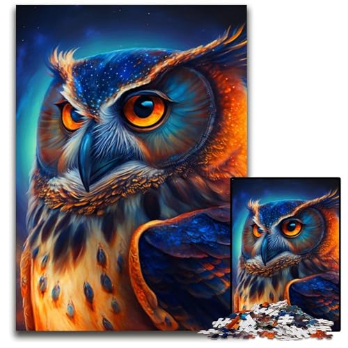 Puzzle für Erwachsene, 1000 Teile, Eulen-Puzzle für Erwachsene, für Teenager und Familienspaß – DIY-Denkspiel, Geschenk, 26x38cm/10,23x14,96 Zoll Puzzle für Erwachsene, 1000 Teile, Eulen-Puzzle für Erwachsene, für Teenager und Familienspaß – DIY-Denkspiel, Geschenk, 26x38cm/10,23x14,96 Zoll von LiJianXXR