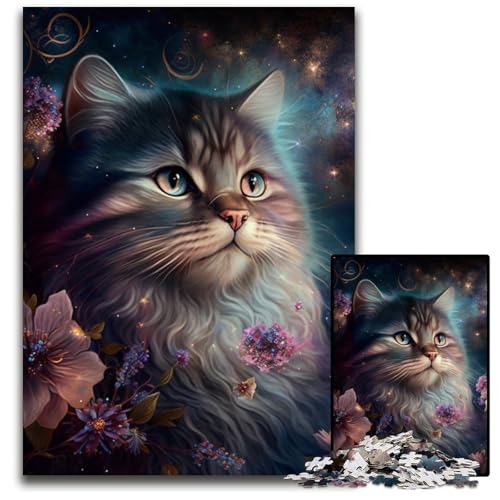 Puzzle für Erwachsene, 1000 Teile, Fantasie-Katzen-Puzzle für Erwachsene, für Teenager und Familienspaß – DIY-Denkspiel, Geschenk, 26x38cm/10,23x14,96 Zoll Puzzle für Erwachsene, 1000 Teile, Fantasie-Katzen-Puzzle für Erwachsene, für Teenager und Familienspaß – DIY-Denkspiel, Geschenk, 26x38cm/10,23x14,96 Zoll von LiJianXXR