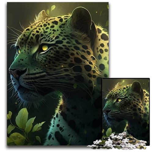 Puzzle für Erwachsene, 1000 Teile, Fantasie-Leoparden-Puzzle aus Pappe, Teenager, Paare und Freunde zum Geburtstag, zu Weihnachten, 26x38cm/10,23x14,96 Zoll Puzzle für Erwachsene, 1000 Teile, Fantasie-Leoparden-Puzzle aus Pappe, Teenager, Paare und Freunde zum Geburtstag, zu Weihnachten, 26x38cm/10,23x14,96 Zoll von LiJianXXR