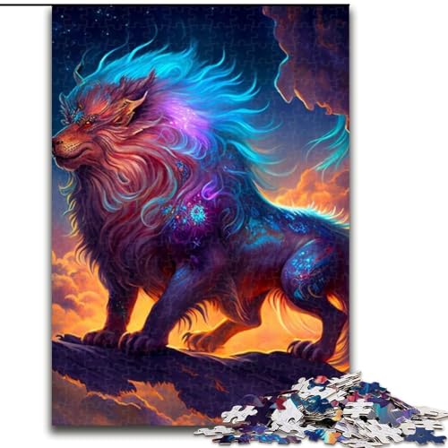 Puzzle für Erwachsene, 1000 Teile, Fantasie-Löwe, aus Holz, ideal für Familienspaß, Entspannung, 50x75cm, pädagogisches und unterhaltsames Indoor-Spiel zur Heimdekoration Puzzle für Erwachsene, 1000 Teile, Fantasie-Löwe, aus Holz, ideal für Familienspaß, Entspannung, 50x75cm, pädagogisches und unterhaltsames Indoor-Spiel zur Heimdekoration von LiJianXXR