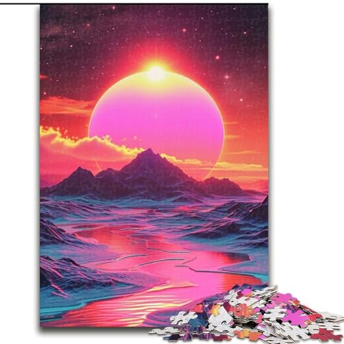 Puzzle für Erwachsene, 1000 Teile, Fantasielandschaft aus Holz, Kinder ab 14 Jahren, 50x75cm, Geburtstagsparty für Männer und Frauen von LiJianXXR