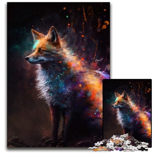 Puzzle für Erwachsene, 1000 Teile, Fantasy-Fuchs, anspruchsvolle Puzzles, perfekt für Teenager und Sammler, ideale Heimdekoration und Reisegeschenk, 26x38cm/10,23x14,96 Zoll Puzzle für Erwachsene, 1000 Teile, Fantasy-Fuchs, anspruchsvolle Puzzles, perfekt für Teenager und Sammler, ideale Heimdekoration und Reisegeschenk, 26x38cm/10,23x14,96 Zoll von LiJianXXR